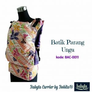 Babyta SSC Ergonomics Baby Carrier by Bobita – PRE-TODDLER SIZE (Batik Parang Ungu)