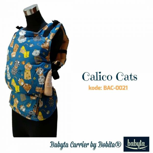 Babyta SSC Ergonomics Baby Carrier by Bobita – TODDLER SIZE (Calico Cats)