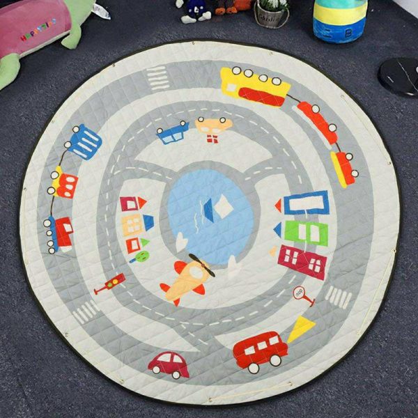 Play Mat Round Carpet (Road Map)