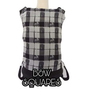Panel Cover for Bobita Baby Carrier (B&W SQUARES)