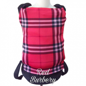 Panel Cover for Bobita Baby Carrier (RED BURBERY)