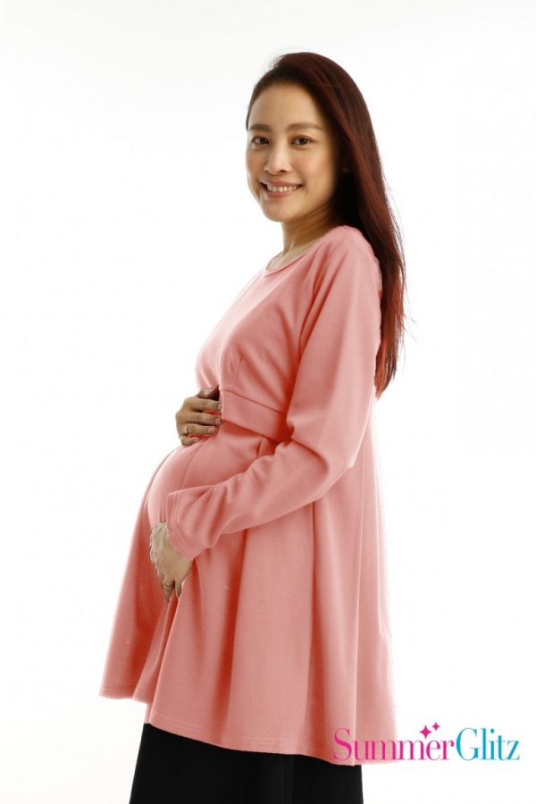 Maternity Nursing Blouse (Light Pink)