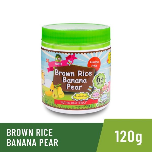 NBH Brown Rice Banana Pear 120g