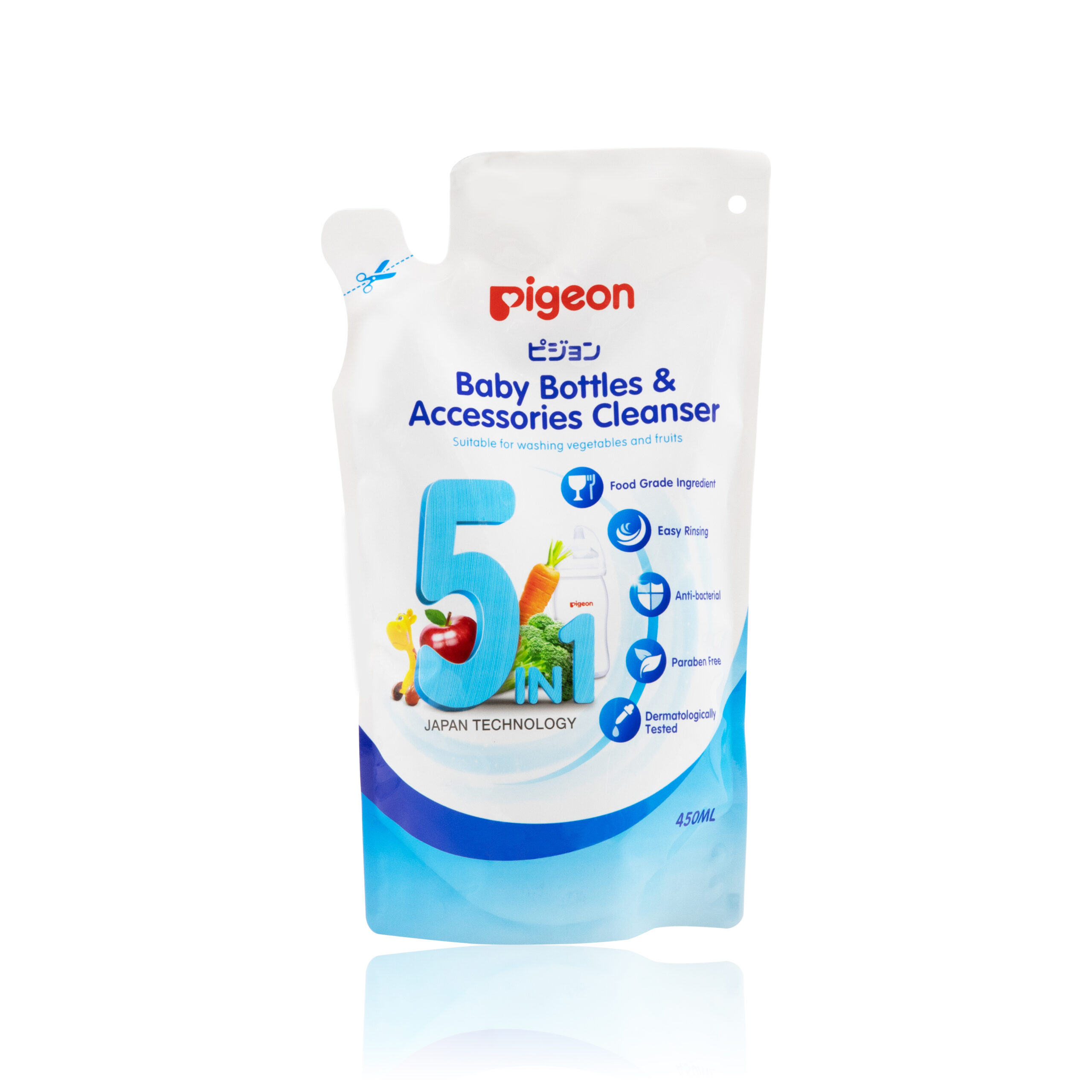 Pigeon Baby Bottles & Accessories Cleanser  450ml REFILL PACK