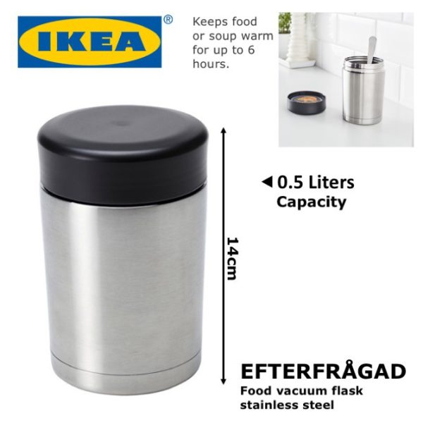 IKEA Efterfragad Food Vacuum Flask Stainless Steel 500ml