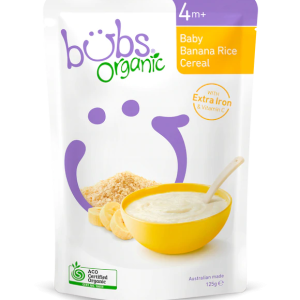 VDR Bubs Organic Baby Banana Rice Cereal 125g