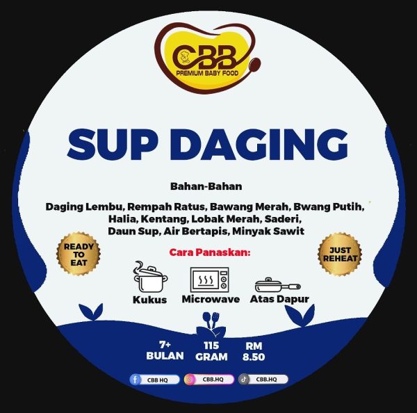 CBB Ready to Eat Sup Daging 115g 7m+