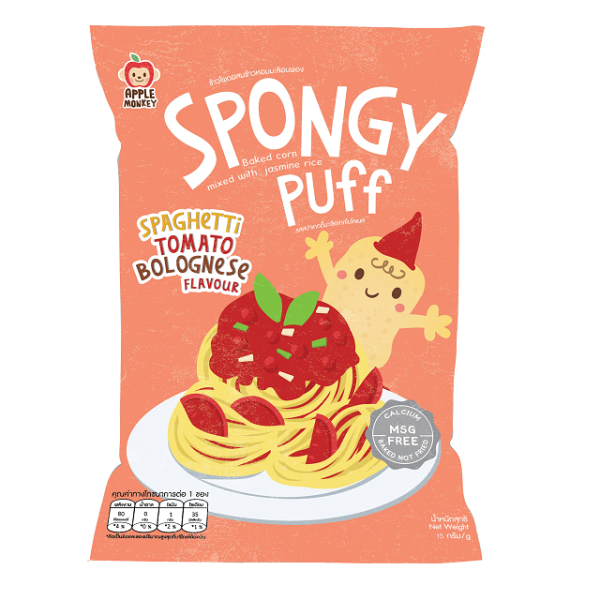 Apple Monkey Spongy Puff Spaghetti Tomato Bolognese 15g