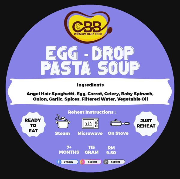 CBB Ready to Eat Western Egg-Drop Pasta Soup 8m+