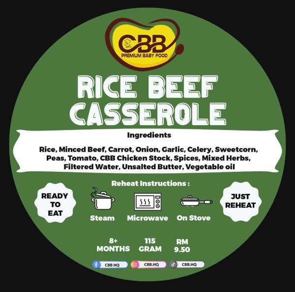 CBB Ready to Eat Western Rice Beef Casserole 8m+