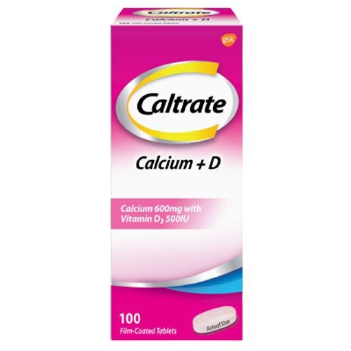 Caltrate Calcium +D 100’s (Pink)