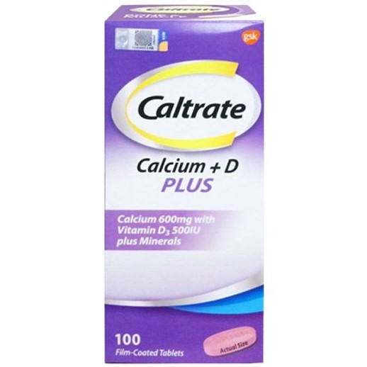 Caltrate Calcium +D Plus 100’s (Purple)
