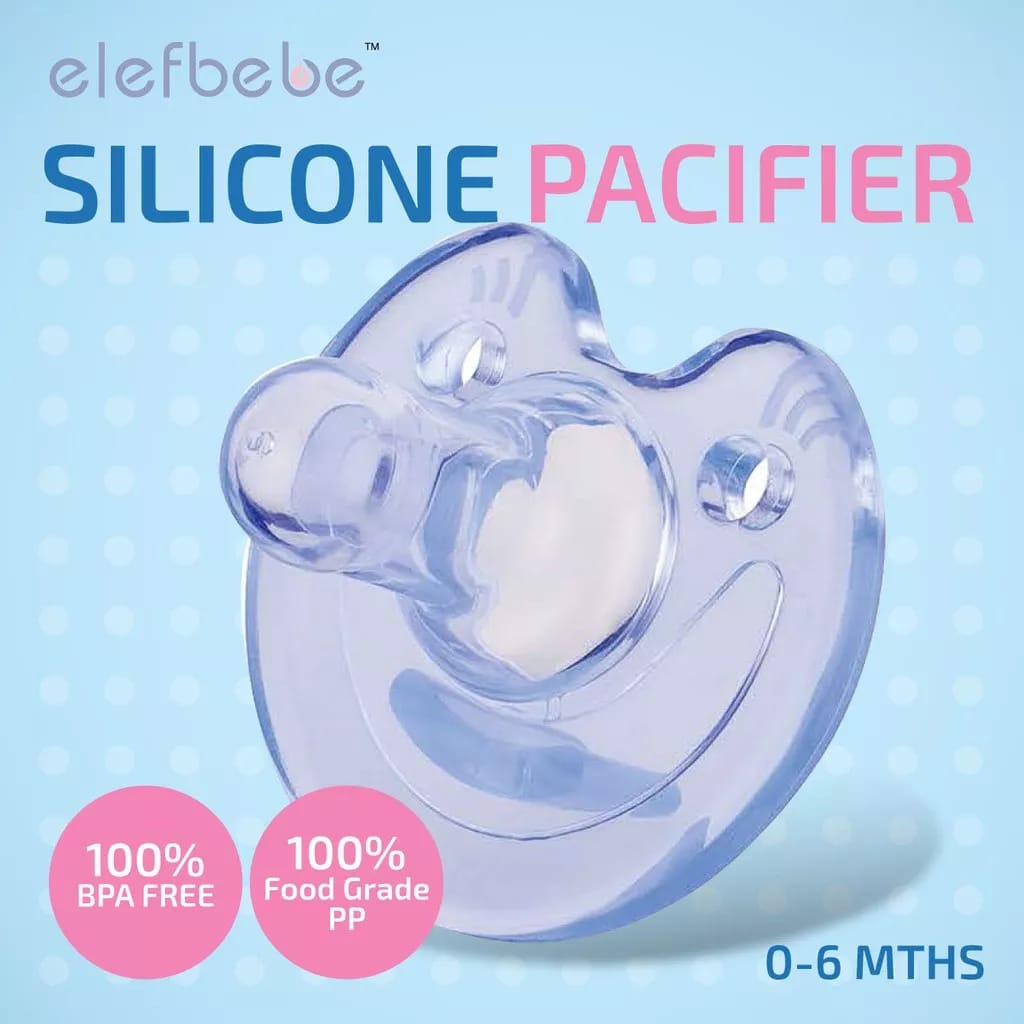 BabyNova Ciuccio Ortho In Silicone Misura 1 (0-6 Mesi) Viola Trasparente - Incisione Nome, Made In Germany