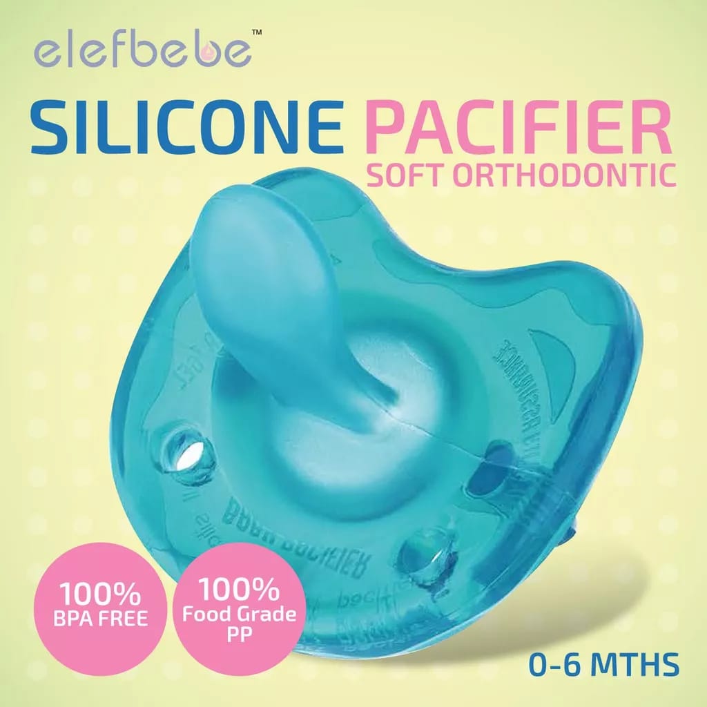 elefbebe Silicone Pacifier – Soft Orthodontic (0-12m)